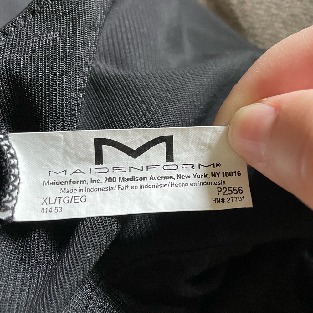 Maidenform Wear Your Own Bra Singlet Shapewear Bodysuit XL Black - Picture 7 of 10